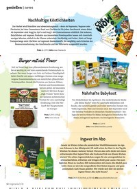 Titelbild der Ausgabe 6/2020 von genießen: news. Zeitschriften als Abo oder epaper bei United Kiosk online kaufen.