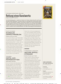 Titelbild der Ausgabe 6/2022 von Rettung eines Kunstwerks. Zeitschriften als Abo oder epaper bei United Kiosk online kaufen.