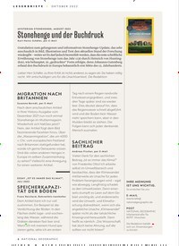 Titelbild der Ausgabe 10/2022 von Stonehenge und der Buchdruck. Zeitschriften als Abo oder epaper bei United Kiosk online kaufen.