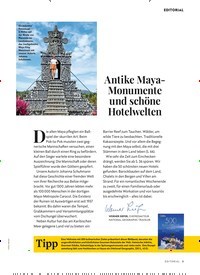 Titelbild der Ausgabe 4/2023 von Antike Maya-Monumente und schöne Hotelwelten. Zeitschriften als Abo oder epaper bei United Kiosk online kaufen.
