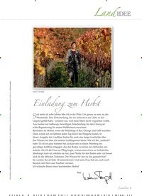 Titelbild der Ausgabe 5/2018 von Einladungzum Herbst. Zeitschriften als Abo oder epaper bei United Kiosk online kaufen.