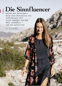Titelbild der Ausgabe 8/2019 von Die Sinnfluencer. Zeitschriften als Abo oder epaper bei United Kiosk online kaufen.