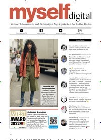Titelbild der Ausgabe 10/2022 von myself digital. Zeitschriften als Abo oder epaper bei United Kiosk online kaufen.