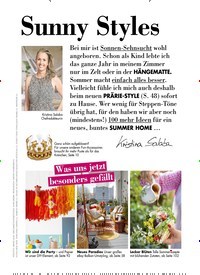 Titelbild der Ausgabe 4/2022 von Sunny Styles. Zeitschriften als Abo oder epaper bei United Kiosk online kaufen.