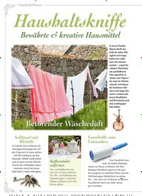 Titelbild der Ausgabe 2/2019 von Haushaltskniffe: Bewährte & kreative Hausmittel. Zeitschriften als Abo oder epaper bei United Kiosk online kaufen.