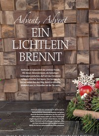 Titelbild der Ausgabe 1/2019 von Advent, Advent EIN LICHTLEIN BRENNT. Zeitschriften als Abo oder epaper bei United Kiosk online kaufen.