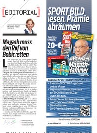 Titelbild der Ausgabe 11/2022 von Magath muss den Ruf von Bobic retten. Zeitschriften als Abo oder epaper bei United Kiosk online kaufen.