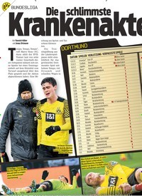 Titelbild der Ausgabe 13/2022 von Die schlimmste Krankenakte der Liga. Zeitschriften als Abo oder epaper bei United Kiosk online kaufen.
