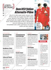Titelbild der Ausgabe 15/2022 von Dem HSV fehlen Alternativ-Pläne. Zeitschriften als Abo oder epaper bei United Kiosk online kaufen.