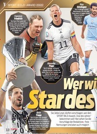 Titelbild der Ausgabe 32/2022 von Wer wird der Star des Jahres?. Zeitschriften als Abo oder epaper bei United Kiosk online kaufen.