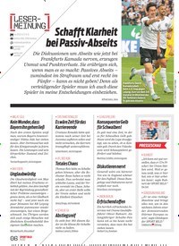 Titelbild der Ausgabe 36/2022 von Schafft Klarheit bei Passiv-Abseits. Zeitschriften als Abo oder epaper bei United Kiosk online kaufen.
