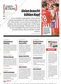 Titelbild der Ausgabe 42/2022 von Union braucht kühlen Kopf. Zeitschriften als Abo oder epaper bei United Kiosk online kaufen.