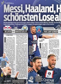 Titelbild der Ausgabe 45/2022 von Messi, Haaland, Havertz! Die schönsten Lose aller Zeiten. Zeitschriften als Abo oder epaper bei United Kiosk online kaufen.