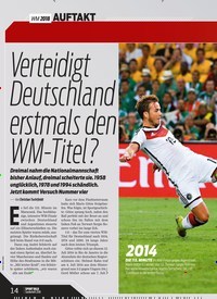 Titelbild der Ausgabe 1/2018 von WM 2018: Verteidigt Deutschland erstmals den WM-Titel?. Zeitschriften als Abo oder epaper bei United Kiosk online kaufen.