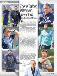 Titelbild der Ausgabe 1/2022 von 7 neue Trainer, 18 Vereine, 1 Problem. Zeitschriften als Abo oder epaper bei United Kiosk online kaufen.
