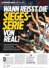 Titelbild der Ausgabe 1/2018 von TITELKAMPF: WANN REISST DIE IEGES- SERIE VON REAL?. Zeitschriften als Abo oder epaper bei United Kiosk online kaufen.