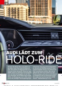 Titelbild der Ausgabe 8/2022 von AUDI LÄDT ZUM HOLO-RIDE. Zeitschriften als Abo oder epaper bei United Kiosk online kaufen.