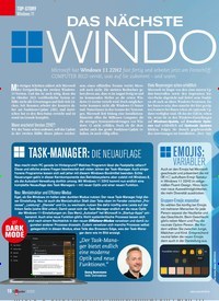 Titelbild der Ausgabe 9/2022 von DAS NÄCHSTE WINDOWS 11. Zeitschriften als Abo oder epaper bei United Kiosk online kaufen.