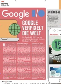 Titelbild der Ausgabe 11/2022 von ANDROID-NEUERUNGEN: DAS BIETET ANDROID 13. Zeitschriften als Abo oder epaper bei United Kiosk online kaufen.