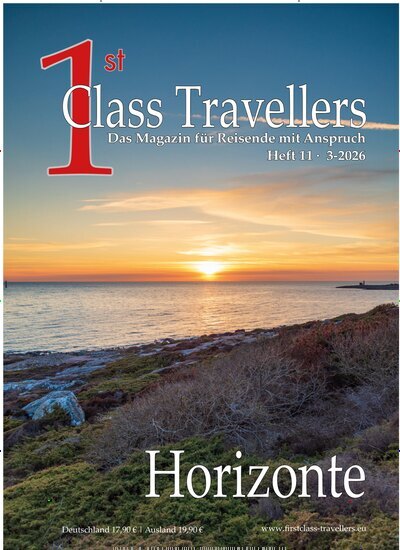Titelbild der Ausgabe 3/2026 von 1st Class Travellers. Diese Zeitschrift und viele weitere Reisemagazine, Freizeitmagazine und Wissensmagazine als Abo oder epaper bei United Kiosk online kaufen.