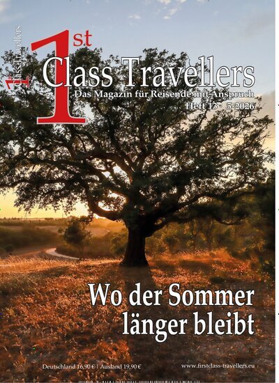 Titelbild der Ausgabe 5/2026 von 1st Class Travellers. Diese Zeitschrift und viele weitere Reisemagazine, Freizeitmagazine und Wissensmagazine als Abo oder epaper bei United Kiosk online kaufen.