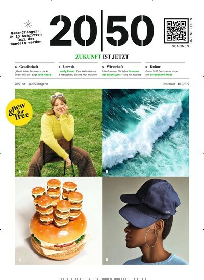 Titelbild der Ausgabe 1/2022 von 2050. Diese Zeitschrift und viele weitere Reisemagazine, Freizeitmagazine und Wissensmagazine als Abo oder epaper bei United Kiosk online kaufen.
