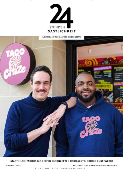 Titelbild der Ausgabe 3/2025 von 24 Stunden Gastlichkeit. Diese Zeitschrift und viele weitere Gastronomiezeitschriften, Fashionmagazine, Beautymagazine als Abo oder epaper bei United Kiosk online kaufen.