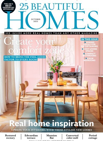 Titelbild der Ausgabe 10/2025 von 25 Beautiful Homes. Diese Zeitschrift und viele weitere Gartenzeitschriften und Wohnzeitschriften als Abo oder epaper bei United Kiosk online kaufen.