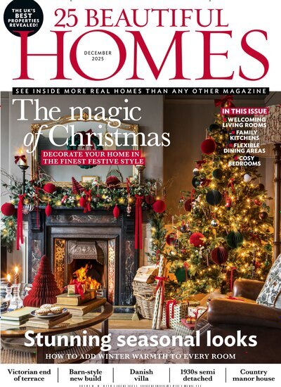 Titelbild der Ausgabe 12/2025 von 25 Beautiful Homes. Diese Zeitschrift und viele weitere Gartenzeitschriften und Wohnzeitschriften als Abo oder epaper bei United Kiosk online kaufen.