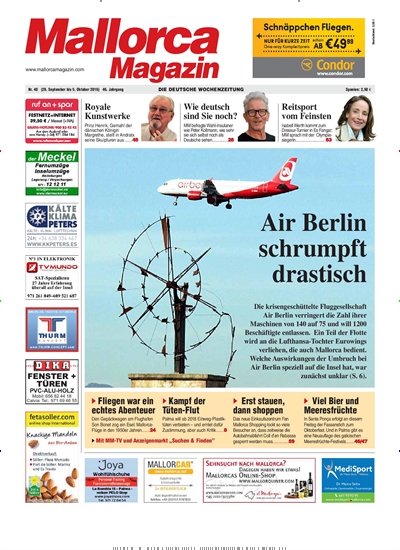 Mallorca Magazin - epaper Leseprobe | Ausgabe 40/2016 vom 29.09.2016 Mallorca Magazin - epaper