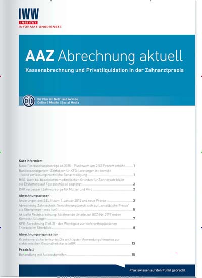 Titelbild der Ausgabe 1/2021 von AAZ Abrechnung aktuell. Diese Zeitschrift und viele weitere Pflegezeitschriften und medizinische Fachzeitschriften als Abo oder epaper bei United Kiosk online kaufen.
