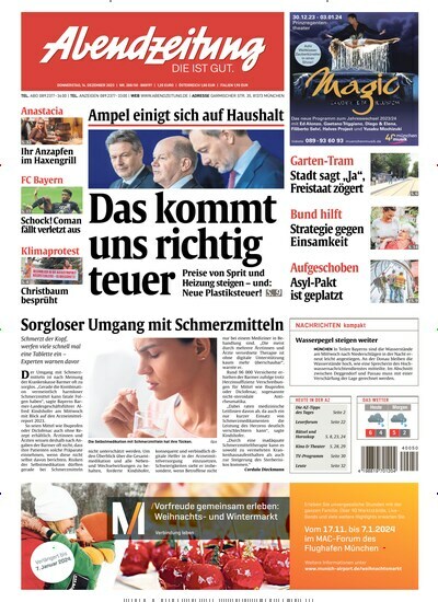 Abendzeitung München als epaper bei United Kiosk