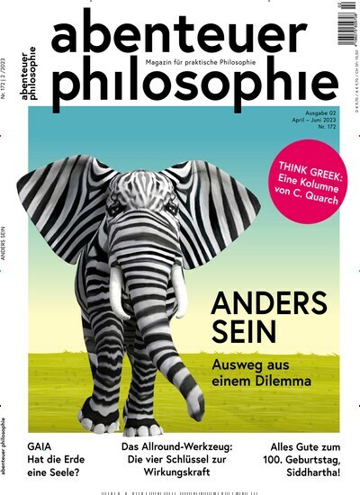 Titelbild der Ausgabe 2/2023 von Abenteuer Philosophie. Diese Zeitschrift und viele weitere Reisemagazine, Freizeitmagazine und Wissensmagazine als Abo oder epaper bei United Kiosk online kaufen.
