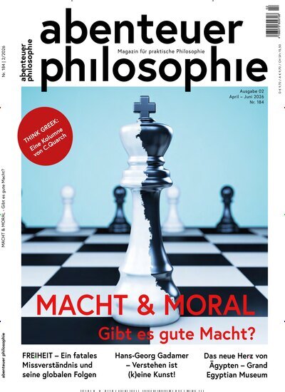 Titelbild der Ausgabe 2/2026 von Abenteuer Philosophie. Diese Zeitschrift und viele weitere Reisemagazine, Freizeitmagazine und Wissensmagazine als Abo oder epaper bei United Kiosk online kaufen.