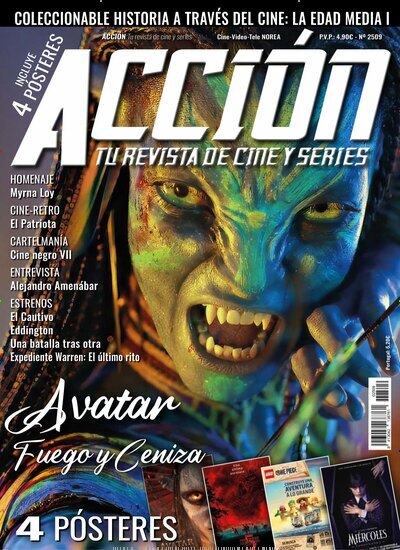 Titelbild der Ausgabe 9/2025 von Accion Cine-Video. Diese Zeitschrift und viele weitere Reisemagazine, Freizeitmagazine und Wissensmagazine als Abo oder epaper bei United Kiosk online kaufen.
