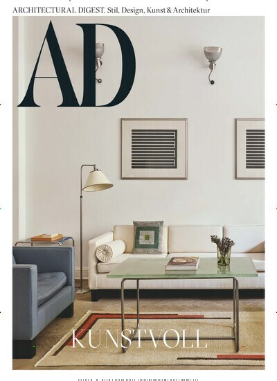 Titelbild der Ausgabe 12/2023 von AD Architectural Digest. Diese Zeitschrift und viele weitere Gartenzeitschriften und Wohnzeitschriften als Abo oder epaper bei United Kiosk online kaufen.