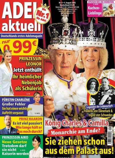 Titelbild der Ausgabe 9/2026 von Adel aktuell. Diese Zeitschrift und viele weitere Frauenzeitschriften als Abo oder epaper bei United Kiosk online kaufen.