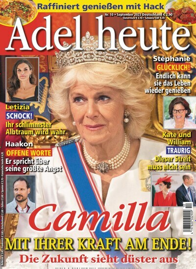 Titelbild der Ausgabe 10/2023 von Adel heute. Diese Zeitschrift und viele weitere Frauenzeitschriften als Abo oder epaper bei United Kiosk online kaufen.