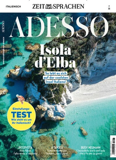 Titelbild der Ausgabe 7/2025 von Adesso. Diese Zeitschrift und viele weitere Reisemagazine, Freizeitmagazine und Wissensmagazine als Abo oder epaper bei United Kiosk online kaufen.
