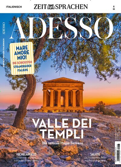 Titelbild der Ausgabe 8/2025 von Adesso. Diese Zeitschrift und viele weitere Reisemagazine, Freizeitmagazine und Wissensmagazine als Abo oder epaper bei United Kiosk online kaufen.