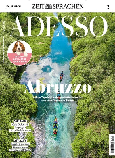 Titelbild der Ausgabe 10/2025 von Adesso. Diese Zeitschrift und viele weitere Reisemagazine, Freizeitmagazine und Wissensmagazine als Abo oder epaper bei United Kiosk online kaufen.