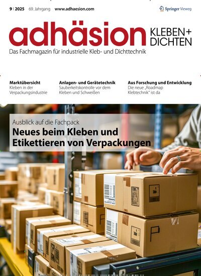 Titelbild der Ausgabe 9/2025 von adhäsion KLEBEN & DICHTEN. Diese Zeitschrift und viele weitere Industriemagazine und Handwerkmagazine als Abo oder epaper bei United Kiosk online kaufen.