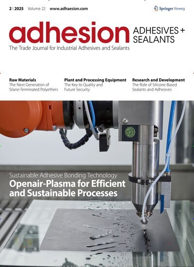 Titelbild der Ausgabe 2/2025 von adhesion ADHESIVES + SEALANTS. Diese Zeitschrift und viele weitere Industriemagazine und Handwerkmagazine als Abo oder epaper bei United Kiosk online kaufen.