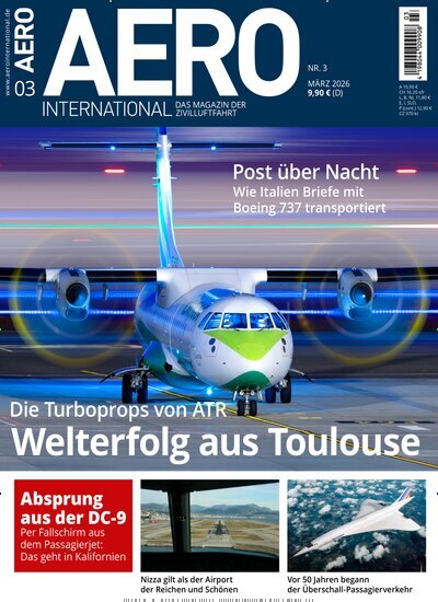 Titelbild der Ausgabe 3/2026 von Aero International. Diese Zeitschrift und viele weitere Reisemagazine, Freizeitmagazine und Wissensmagazine als Abo oder epaper bei United Kiosk online kaufen.