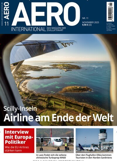 Titelbild der Ausgabe 11/2025 von Aero International. Diese Zeitschrift und viele weitere Reisemagazine, Freizeitmagazine und Wissensmagazine als Abo oder epaper bei United Kiosk online kaufen.