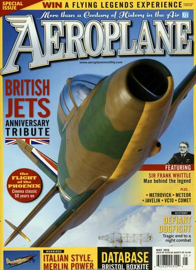 Titelbild der Ausgabe 5/2016 von Aeroplane monthly. Diese Zeitschrift und viele weitere Computerzeitschriften, Tabletmagazine und Smartphonemagazine als Abo oder epaper bei United Kiosk online kaufen.