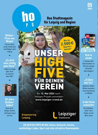 Titelbild der Ausgabe 5/2024 von Ahoi Leipzig. Diese Zeitschrift und viele weitere Lifestylemagazine und Peoplemagazine als Abo oder epaper bei United Kiosk online kaufen.