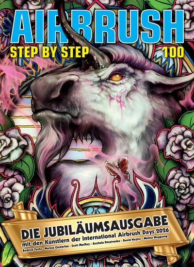 Titelbild der Ausgabe 1/2026 von Airbrush Step by Step. Diese Zeitschrift und viele weitere Modemagazine und DIY-Magazine als Abo oder epaper bei United Kiosk online kaufen.