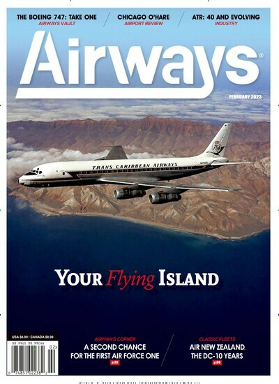 Titelbild der Ausgabe 2/2023 von Airways. Diese Zeitschrift und viele weitere Computerzeitschriften, Tabletmagazine und Smartphonemagazine als Abo oder epaper bei United Kiosk online kaufen.