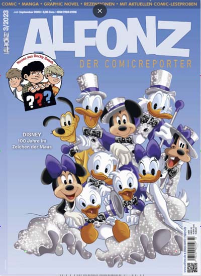 Titelbild der Ausgabe 3/2023 von Alfonz - der Comicreporter. Diese Zeitschrift und viele weitere Lifestylemagazine und Peoplemagazine als Abo oder epaper bei United Kiosk online kaufen.